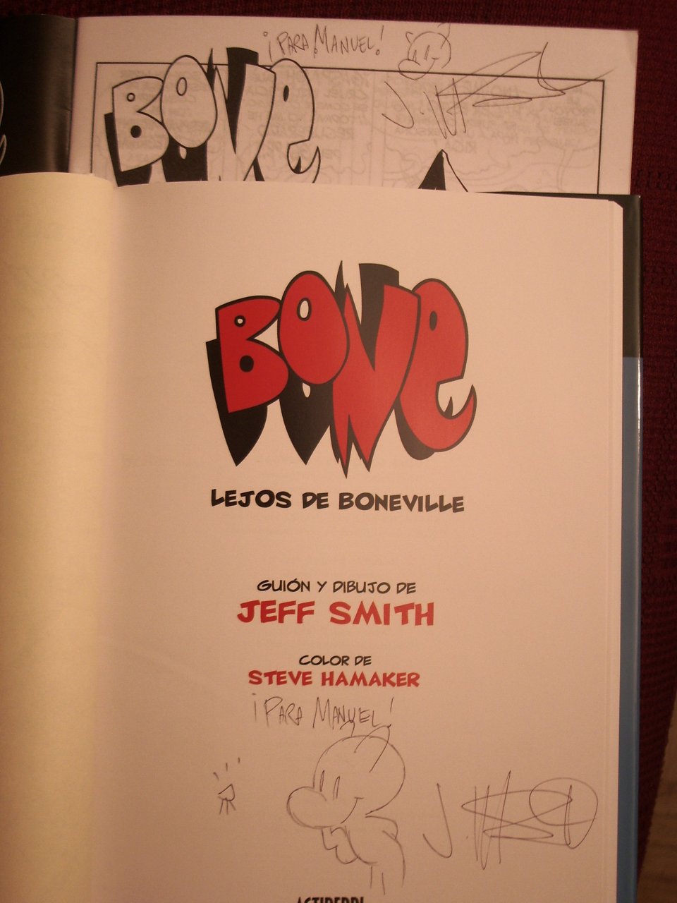 Bone firmados por su autor