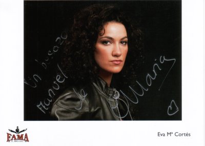 Mi autógrafo de Eva Mº Cortés