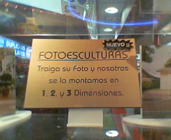 Foto en 1 Dimensión