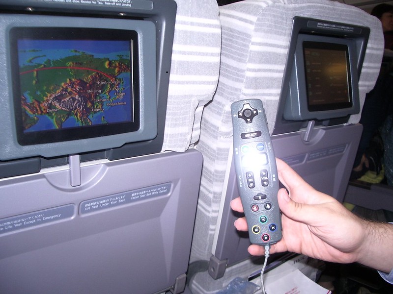 Juegos en el vuelo a Japón