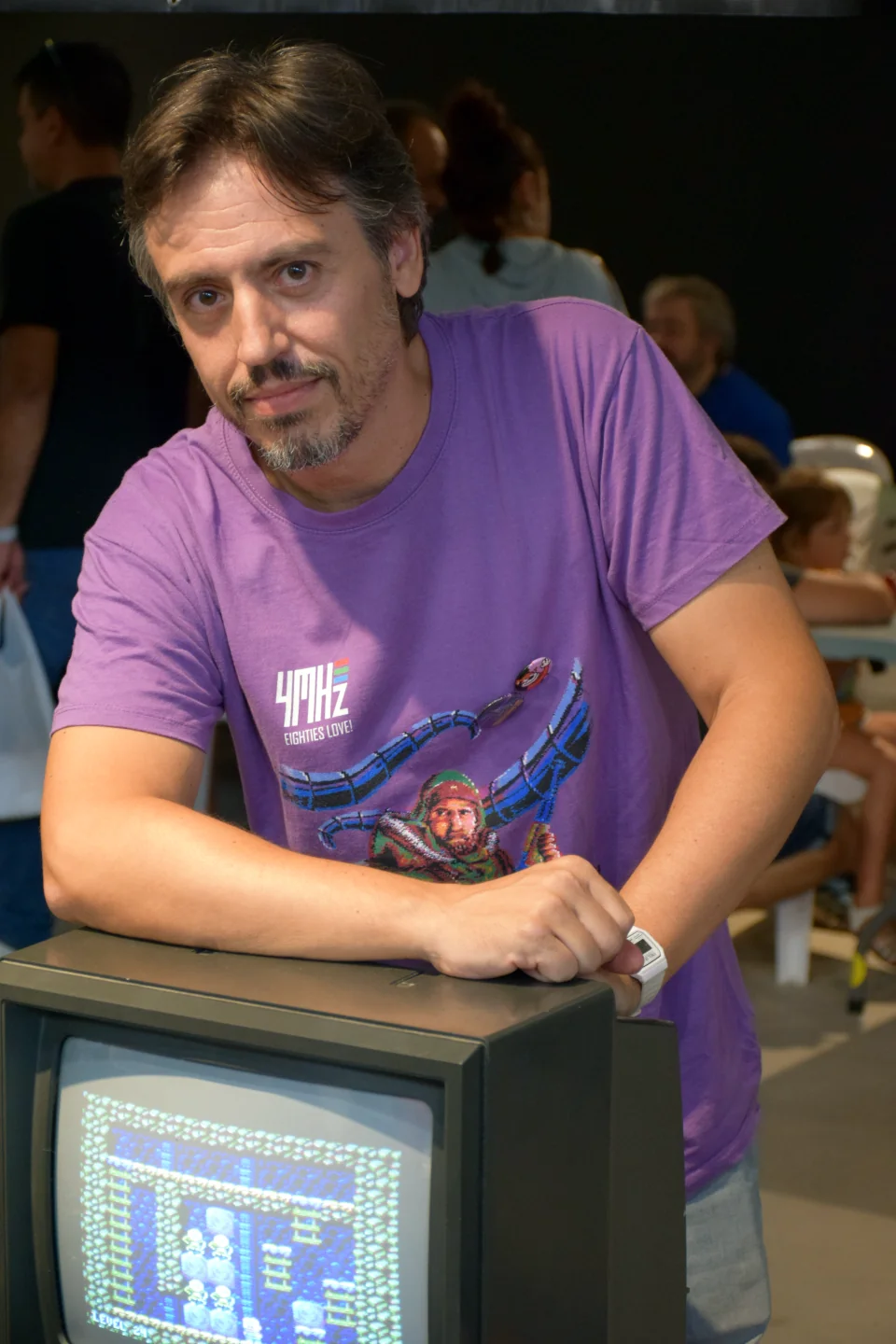 Rafa posando junto a su genial 'Baba's Palace'